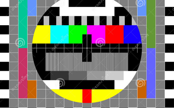 Tv Test Image Card Rainbow Multi Color Bars Geometric Signals Retro Hardware S Minimal Pop Art Print Suitable 89603663