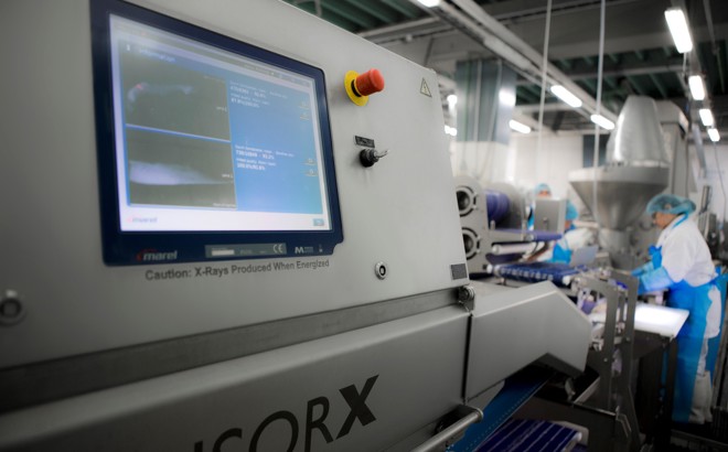 Marel SensorX Fish detects bone and other hard contaminants in whitefishsh